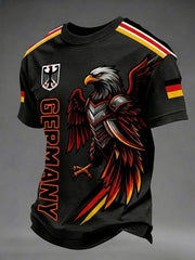 Herren-Fußball-T-Shirt mit Deutschland-Druck
