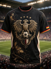 Herren-Fußball-T-Shirt aus Deutschland mit kurzen Ärmeln