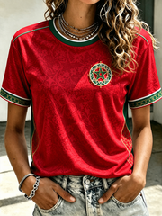 Kurzarm-T-Shirt für Damen MAROKKO bedruckt