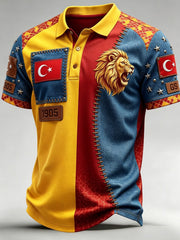 Retro türkisches Fußball-Kunst trikot für Männer