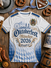 Herren Oktoberfest 2026 T-Shirt im Jersey-Stil