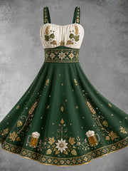 Frauen Oktoberfest Blumen kunst Kleid