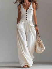 Damen Retro Jeans Overall