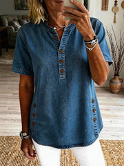 Damen-Jeans-Freizeit oberteile