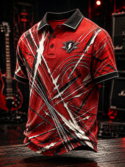 Herren-Punk-Kunst-Kurzarm-Shirt