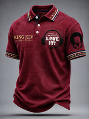 Herren England Fußball Liebhaber Legende King Kev Rip Gedruckte Freizeit-Tops