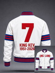 Herren-England-Fußball-Liebhaber-Legende-König-Kev-RIP-Printjacke