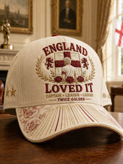 Unisex-Fußballmütze mit Aufdruck „England-Liebhaber, Legende, King Kev RIP“