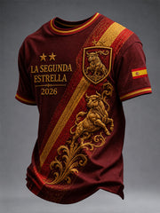 Herren-T-Shirt LA SEGUNDA ESTRELLA 2026 mit kurzen Ärmeln