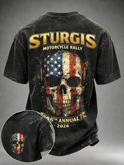Bedrucktes T-Shirt für die Motorradrallye der Männer