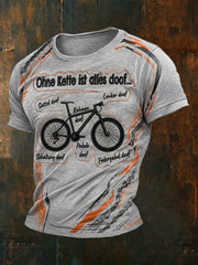Herren-T-Shirt mit Kurzärmeln „Ohne Kette ist alles doof“