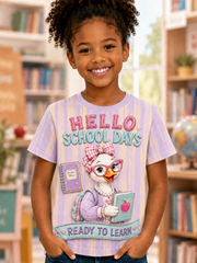 T-Shirt mit kurzen Ärmeln für die Schulanfangszeit