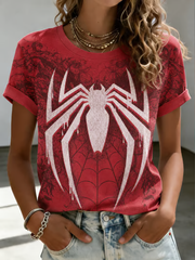 Spider-Man-Damen-T-Shirt mit kurzen Ärmeln