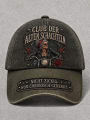 Unisex-Resort-Mütze mit witzigem Slogan-Print