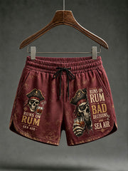 Damen-Shorts „Getrieben von Rum, schlechten Entscheidungen und Meeresluft“