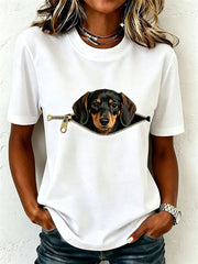 Reizender Dackel der Frauen T-Shirt