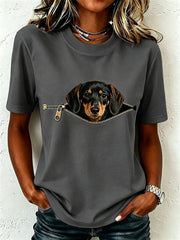 Reizender Dackel der Frauen T-Shirt