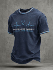 Herren-T-Shirt zur Aufklärung über Prostatakrebs