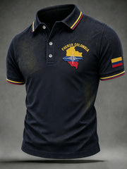 Männer Kolumbien Erdbeben beten für Kolumbien Print Shirt