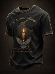 Männer Kolumbien starke kurze Ärmel T-Shirt