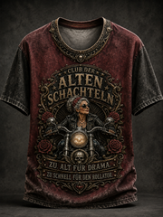 Frauen-T-Shirt mit humorvollem Spruch und kurzen Ärmeln