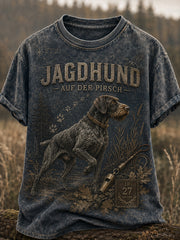 Herren-T-Shirt mit kurzen Ärmeln zur deutschen Jagdsaison