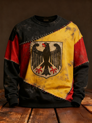 Herren-Sweatshirt mit Rundhalsausschnitt im Deutschland-Design