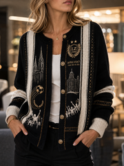 Damen-Strickjacke im Cardigan-Stil von LASK Linz