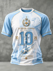 Herren Legendärer Star Retirement Gedenkende Grafik Raglan Kurzarm T-Shirt