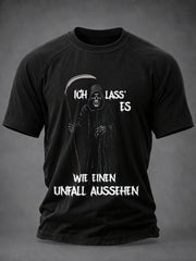 Herren-Funny-T-Shirt mit deutschem Spruch-Print
