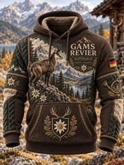 Herren-Kapuzenpullover mit Jagdmotiv für die deutsche Jagdsaison