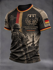 Herren-T-Shirt mit kurzen Ärmeln zum Volkstrauertag