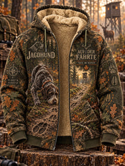 Herren-Jacke mit Kapuze und Fleecefutter für die deutsche Jagdsaison