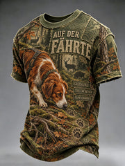 Herren-T-Shirt mit kurzen Ärmeln zur deutschen Jagdsaison