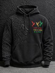 Herren-Kapuzenpullover „Every Little Thing Is Gonna Be All Right“