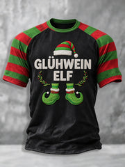 Herren-Weihnachts-T-Shirt mit Kurzarm und Print