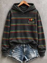 Damen-Kapuzenpullover „Every Little Thing Is Gonna Be All Right“