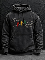 Herren-Kapuzenpullover „Every Little Thing Is Gonna Be All Right“