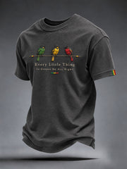 Herren-T-Shirt „Every Little Thing Is Gonna Be All Right“