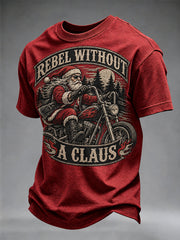 Herren-Weihnachtst-Shirt „Rebell ohne Weihnachtsmann“