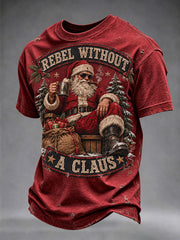 Herren-Weihnachtst-Shirt „Rebell ohne Weihnachtsmann“