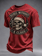Herren-Weihnachtst-Shirt „Rebell ohne Weihnachtsmann“
