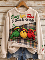 Damen-Reggae-Kultur-Flanell-Sweatshirt