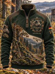 Herren-Sweatshirt mit Fleece ausgekleidet für deutsche Jagd saison