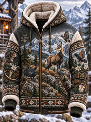 Herren-Flanelljacke im Jagdstil