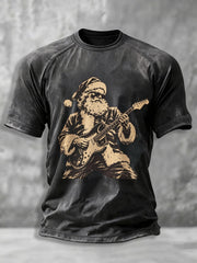 Herren Heavy Metal Rock Weihnachts T-Shirt