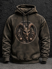 Herren-Krampuslauf-Print-Loungehoodie