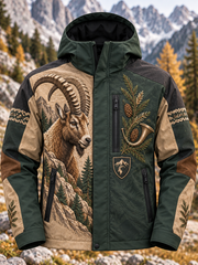 Herren-Kapuzenpullover mit Reißverschluss – Jagdsaison-Design