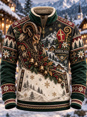 Herren-Sweatshirt mit Stehkragen zum Nikolaustag