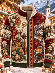 Herren-Flanelljacke zum Nikolaustag